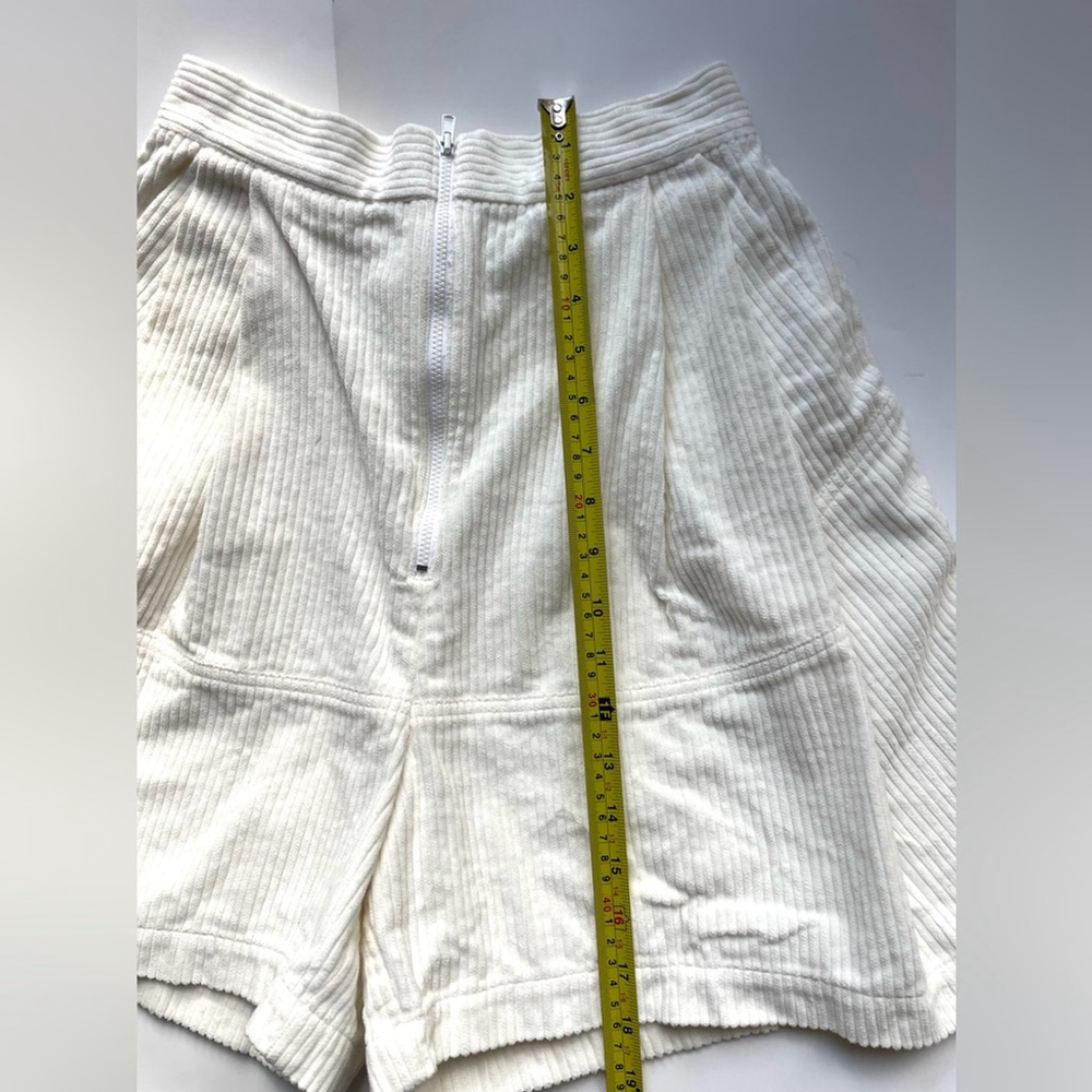 Rachel Comey Bandini Shorts off White Corduroy Pleated High Rise Size 2 Designer - Picture 4 of 7
